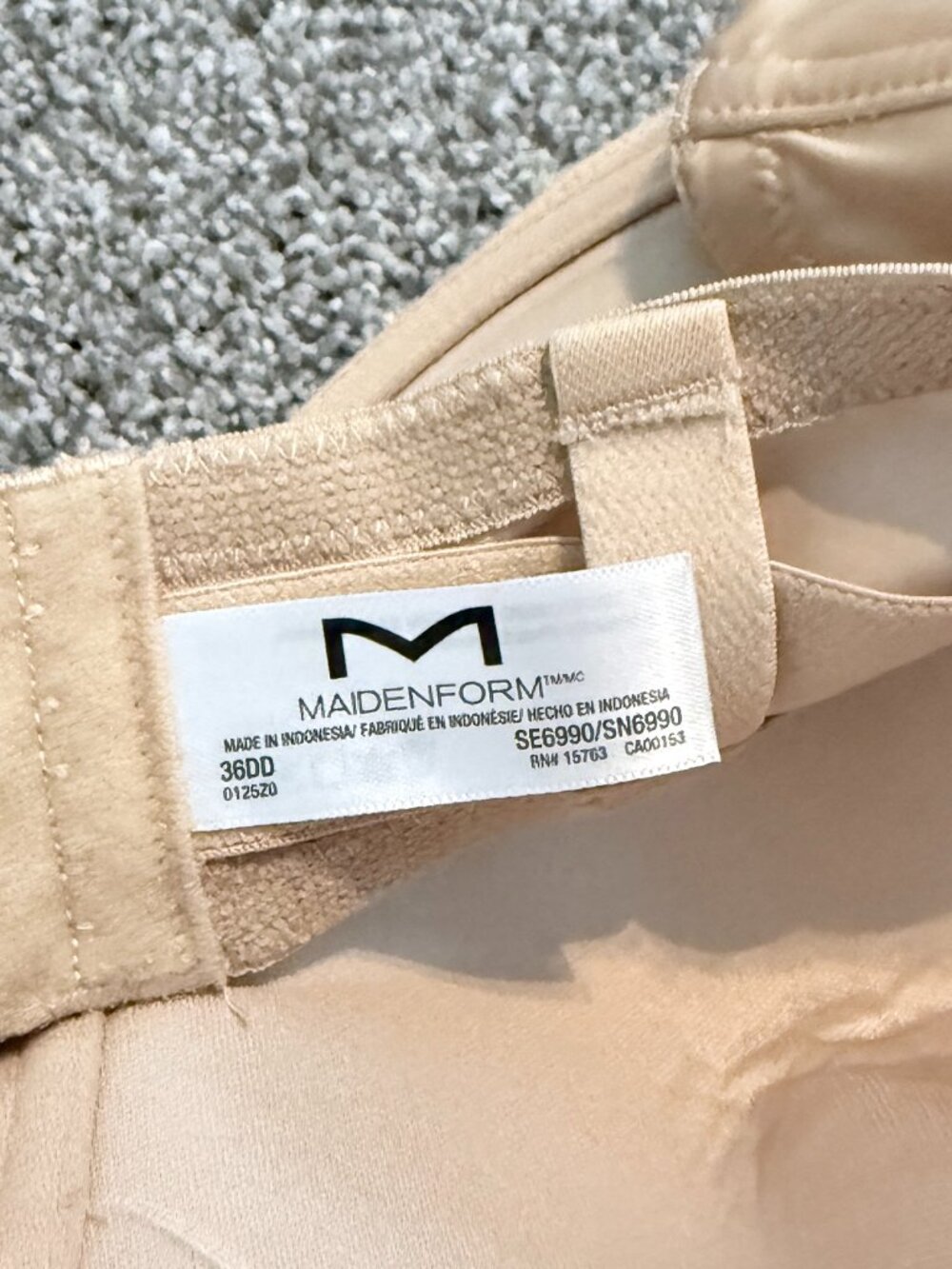 Maidenform Self Expressions Stay Put Multiway Strapless Bra Nude 36DD